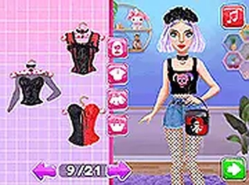 Soft Girl vs Dark Lolita Rivalry Fashion Game Online Dress Up Game