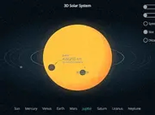 3D Solar System Online Game - Space Exploration Simulator Educational Game