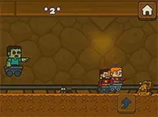 2 Player Blockminer Escape Online Arcade Game
