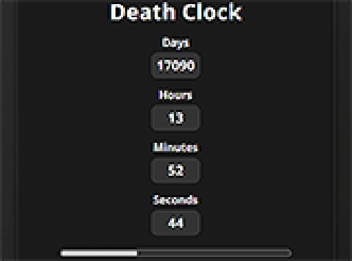 Death Clock Online Game - Life Countdown Timer Reflection Game