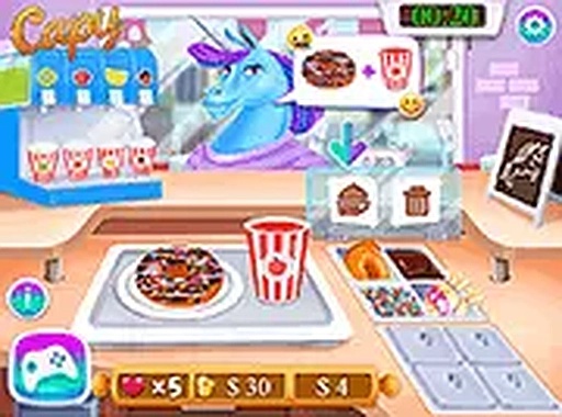 Unicorns Donuteria Online Time Management Game