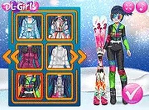 Marinet Winter Vacation Hot and Cold Dress Up Game