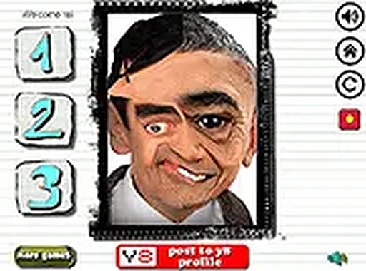 Funny Mr Bean Face Makeover Online Arcade Game